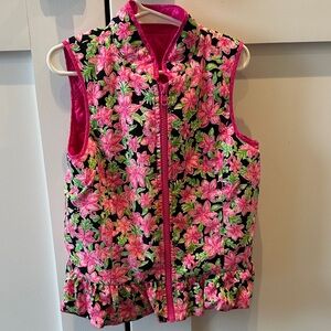 Lilly Pulitzer Quilted Pink Vest